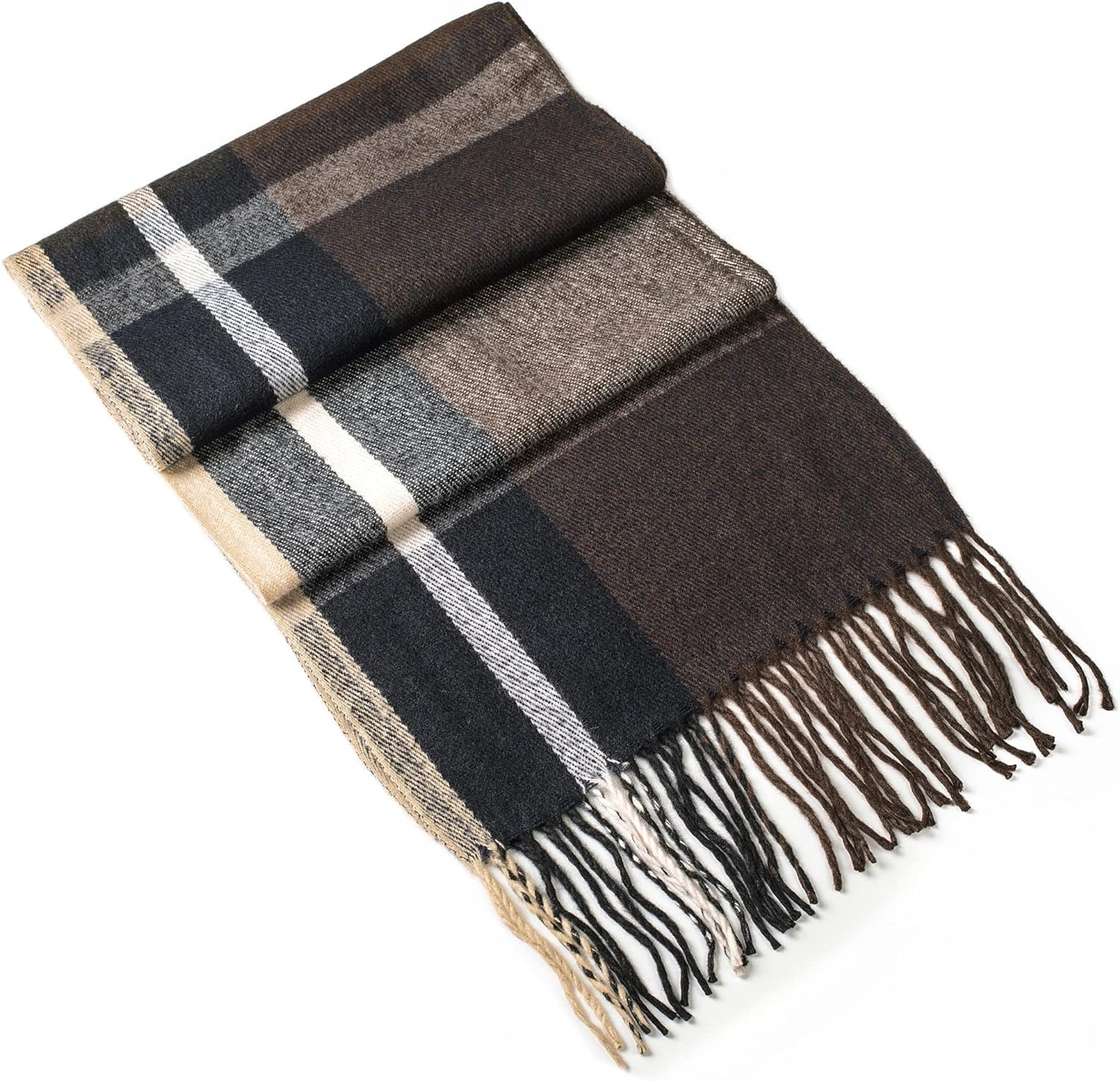 Alpine Swiss Mens Plaid Scarf Softer Than Cashmere Scarves Winter Shawl - Image 6